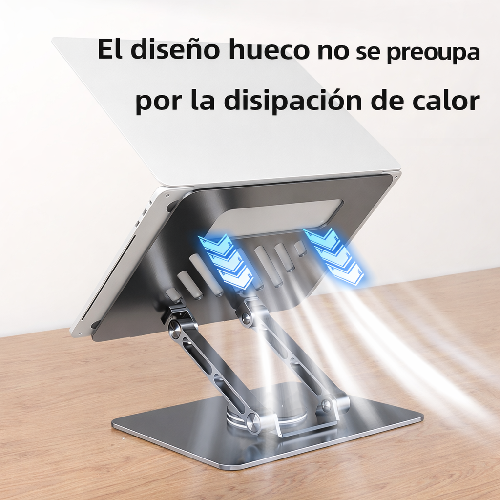 Soporte para portátil de aluminio y acero al carbono ajustable directo de fábrica para soporte para portátil de 10 a 17 pulgadas