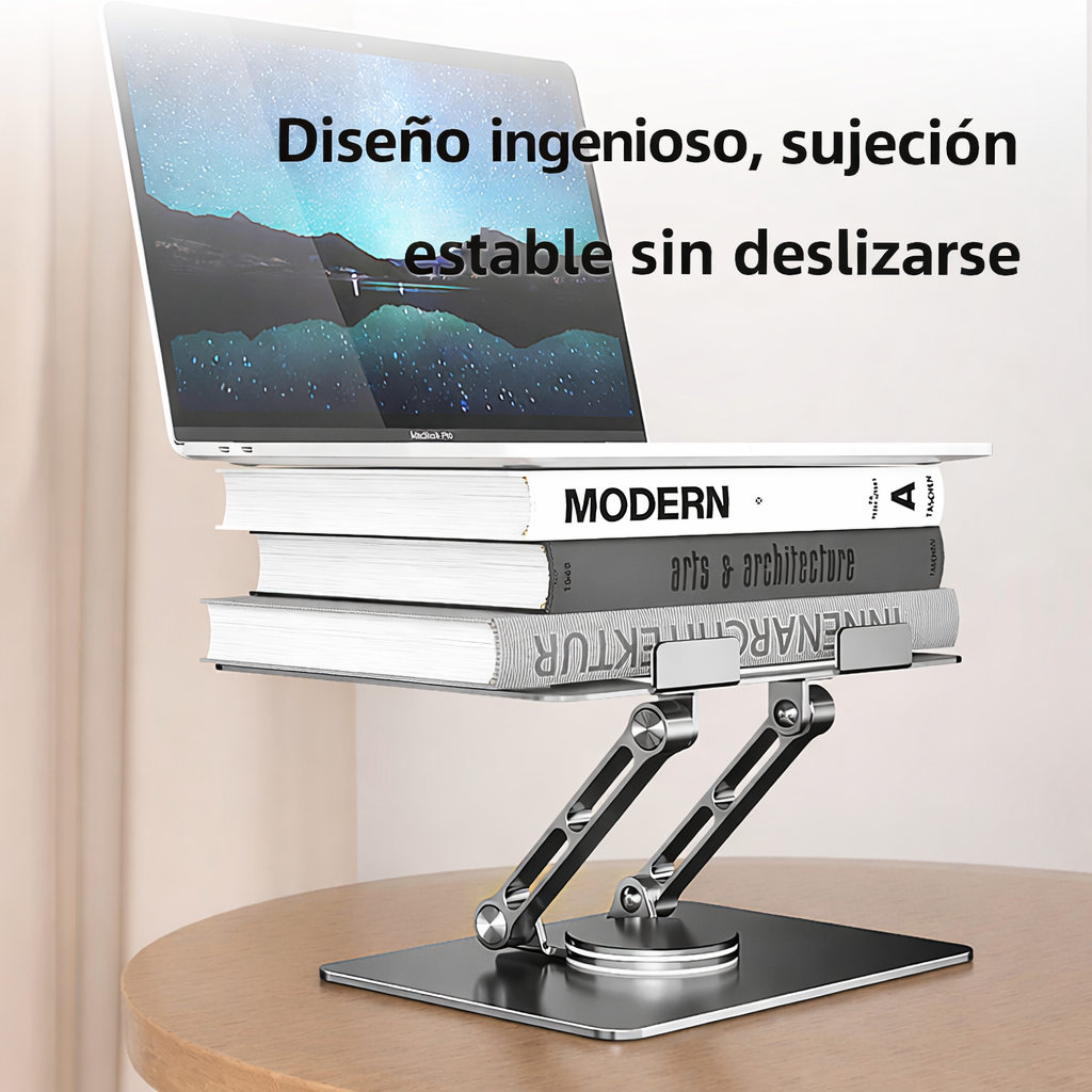 Soporte para portátil de aluminio y acero al carbono ajustable directo de fábrica para soporte para portátil de 10 a 17 pulgadas