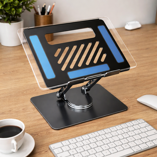 Soporte para portátil de aluminio y acero al carbono ajustable directo de fábrica para soporte para portátil de 10 a 17 pulgadas